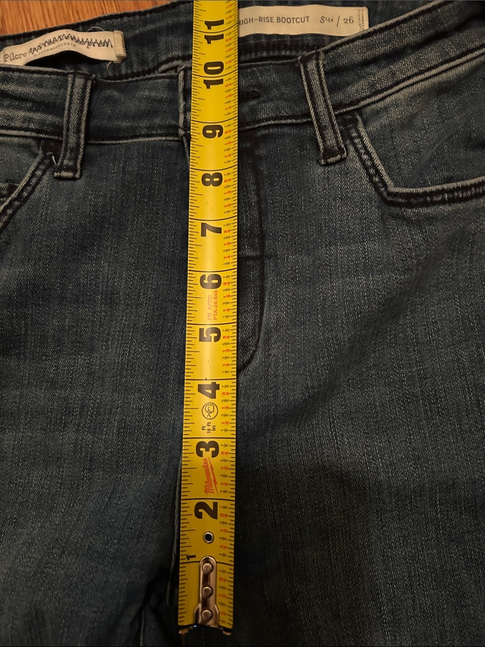 Anthropologie Pilcro Blue Flare-Wide Leg Denim Jeans - Picture 10 of 10